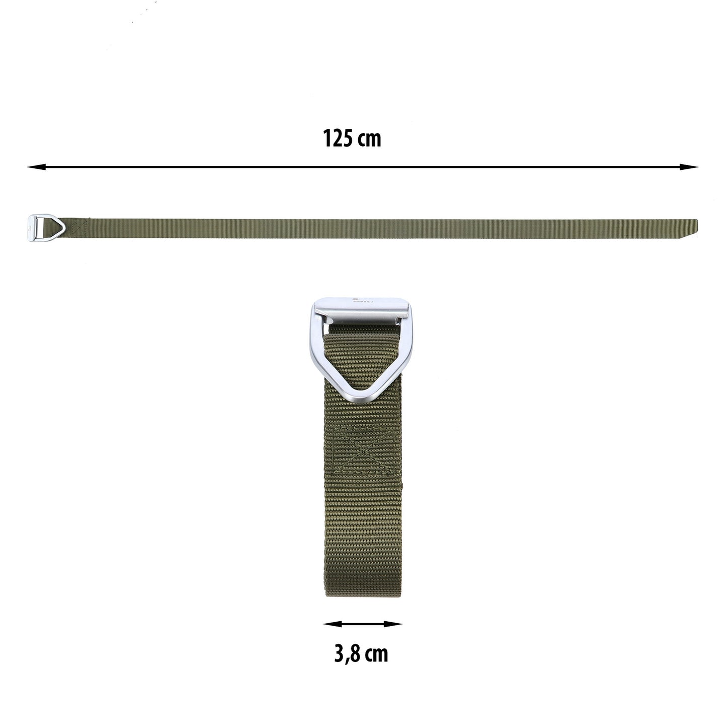 Tactical Belt, Green, 125cm, Durable Nylon