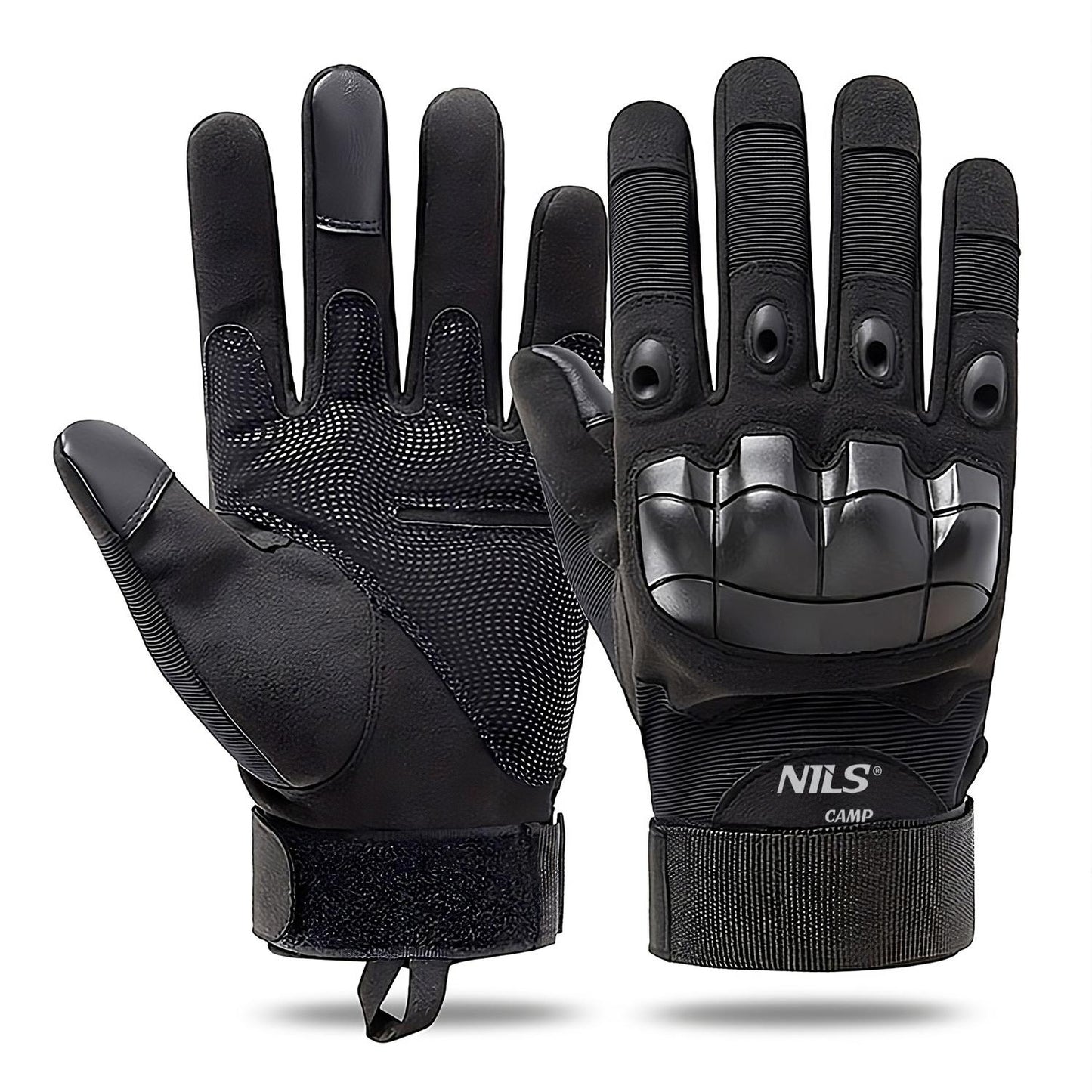 Tactical Gloves, Black, Large, Durable Protection