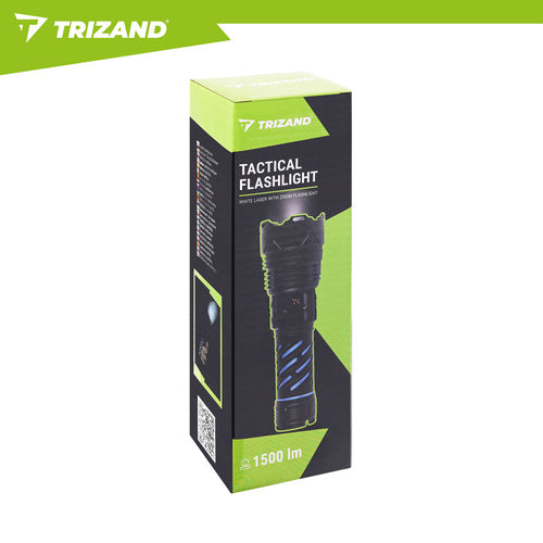 Tactical LED Flashlight 1500lm, Rechargeable, Waterproof