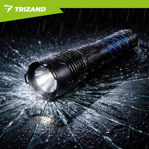 Tactical LED Flashlight 1500lm, Rechargeable, Waterproof