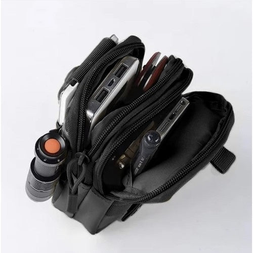 Tactical waist bag + belt black Trizand 24321