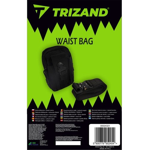 Tactical waist bag + belt black Trizand 24321