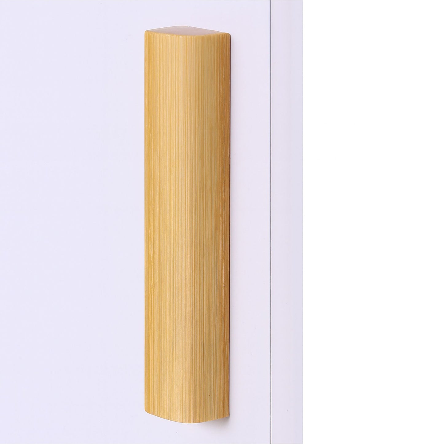 Tall Bathroom Cabinet, Door & 3 Shelves, Bamboo Accents