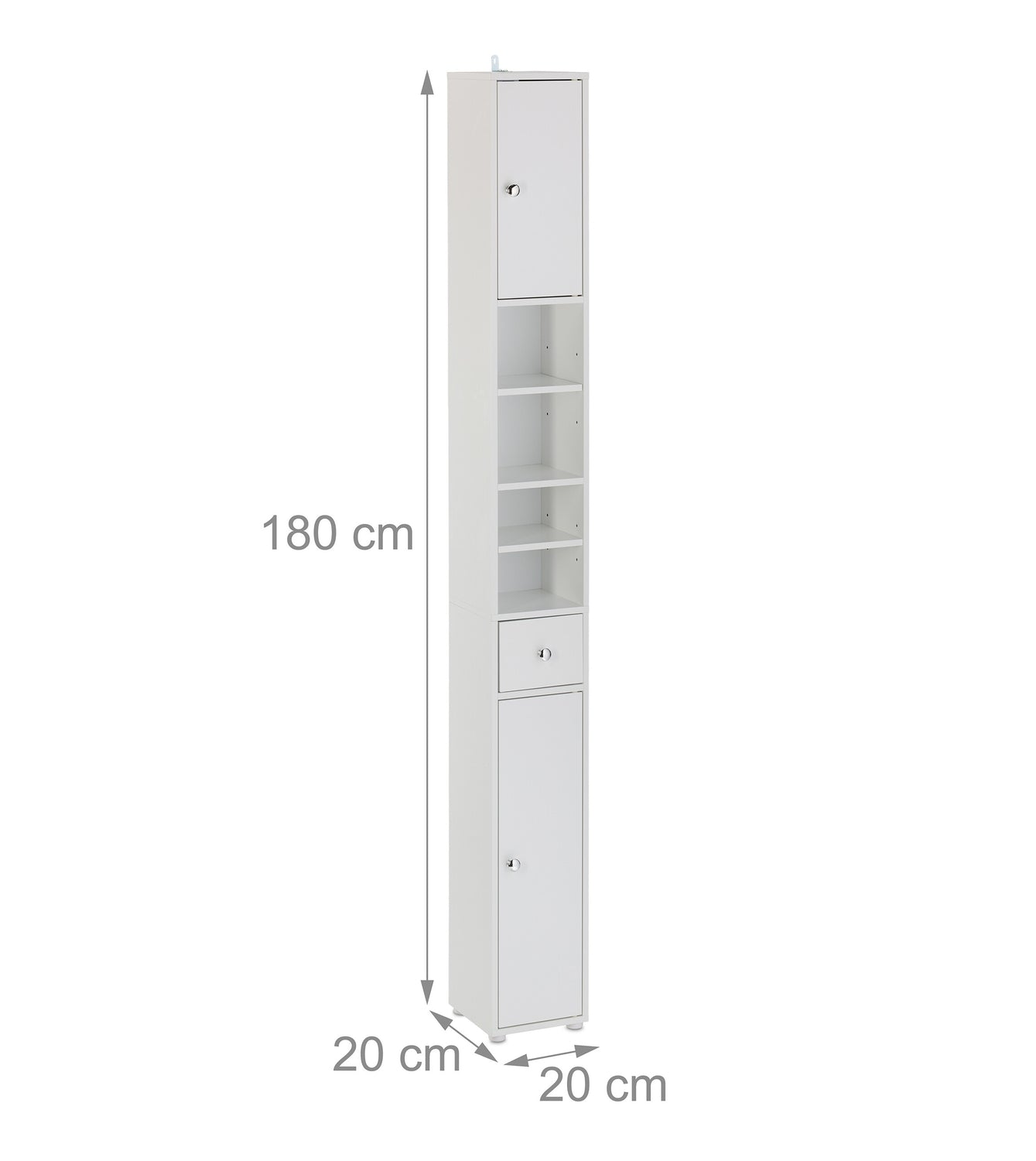 Tall Bathroom Cabinet with Adjustable Shelves