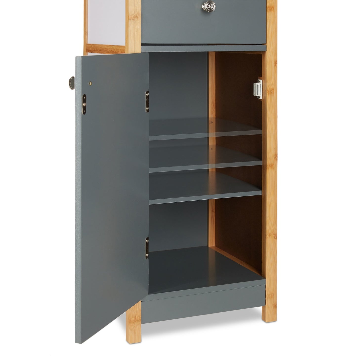 Tall Bathroom Cabinet with Adjustable Shelves