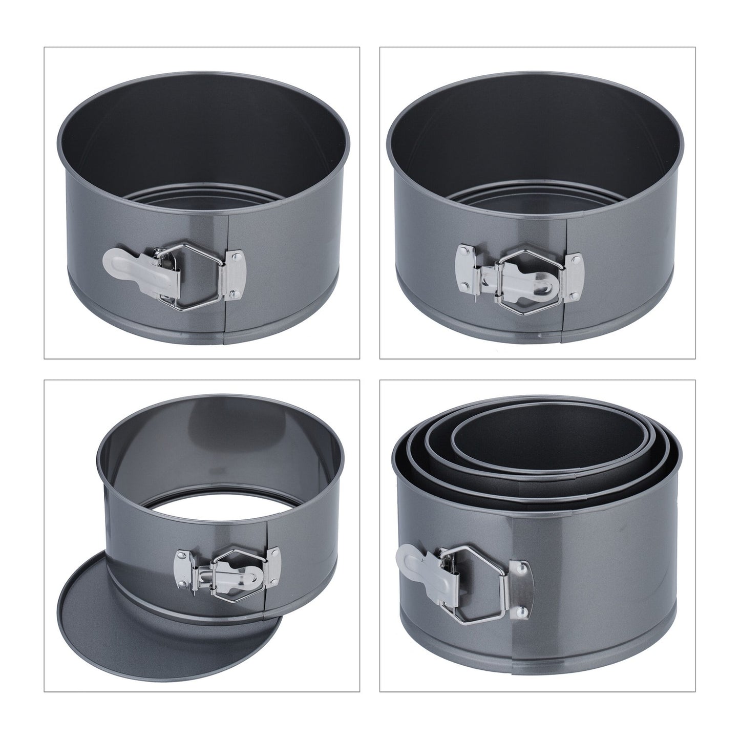 Tall Round Springform Pan Set – Heat Resistant, Non-Stick