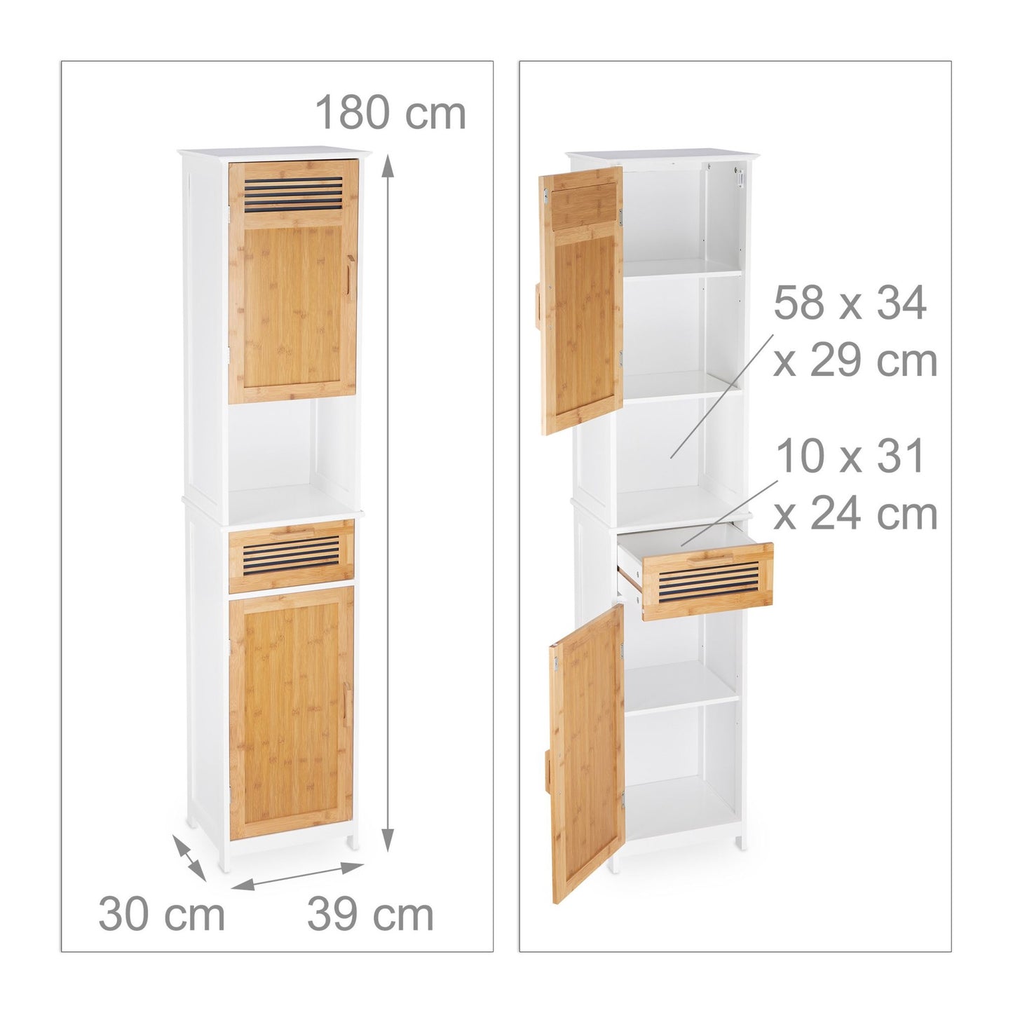 Tall bathroom cabinet