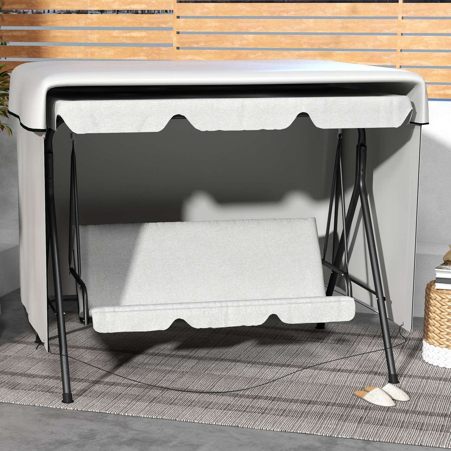 Waterproof UV-resistant garden furniture Tarpaulin cover, rectangular, 215x155x150 cm