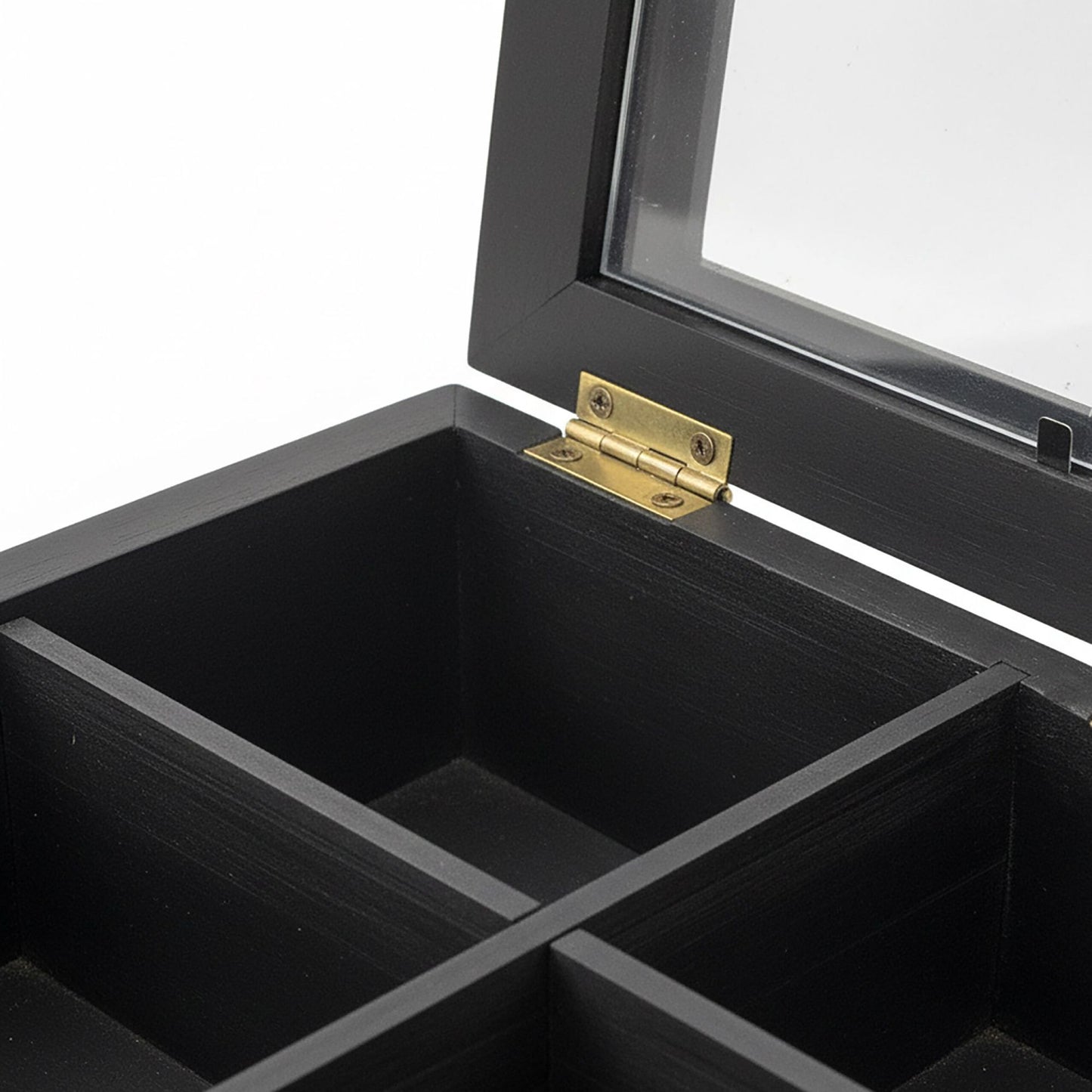 Tea Box with Lid, Bamboo, 12 Compartments