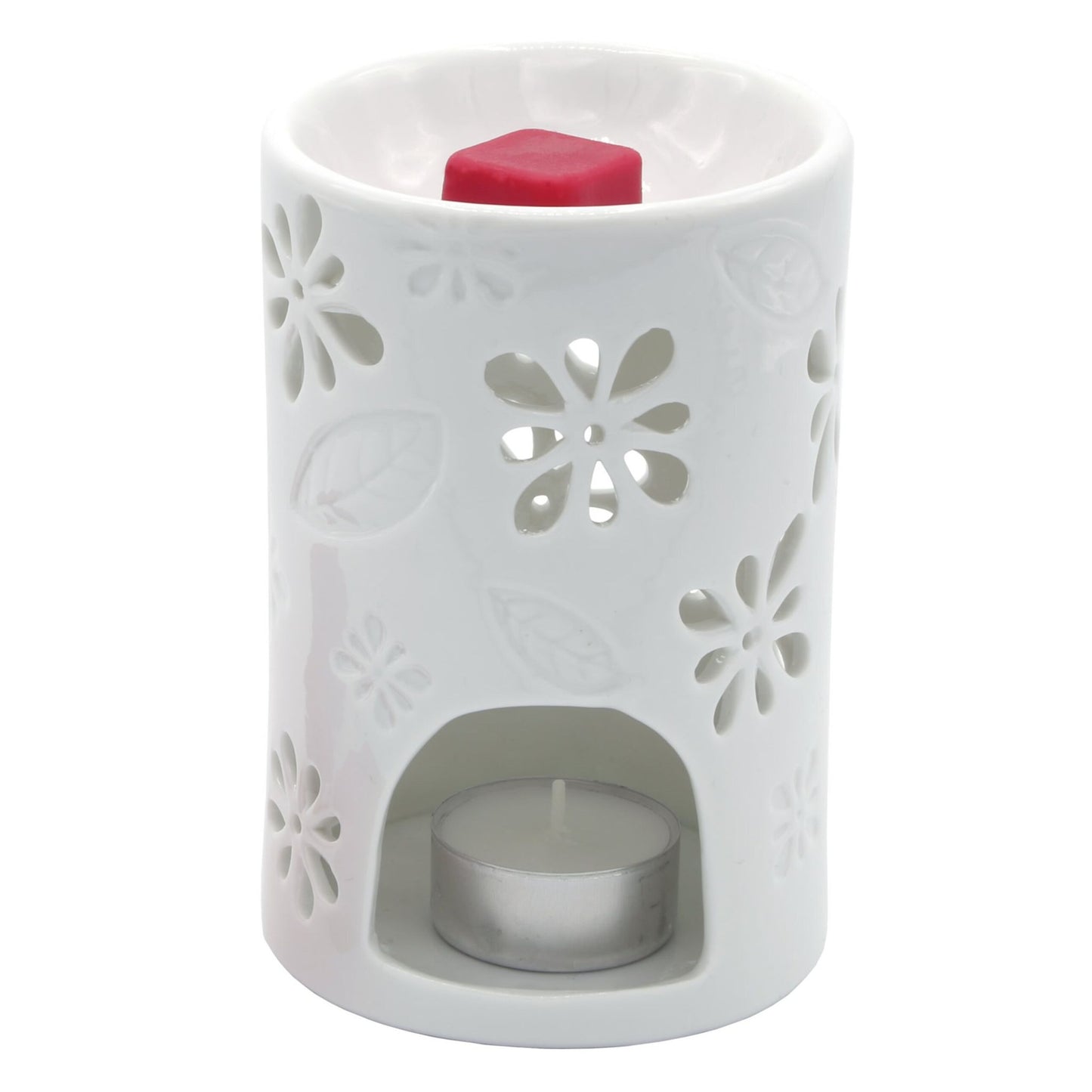 Tea Light Aroma Lamp, White Ceramic, Home Fragrance