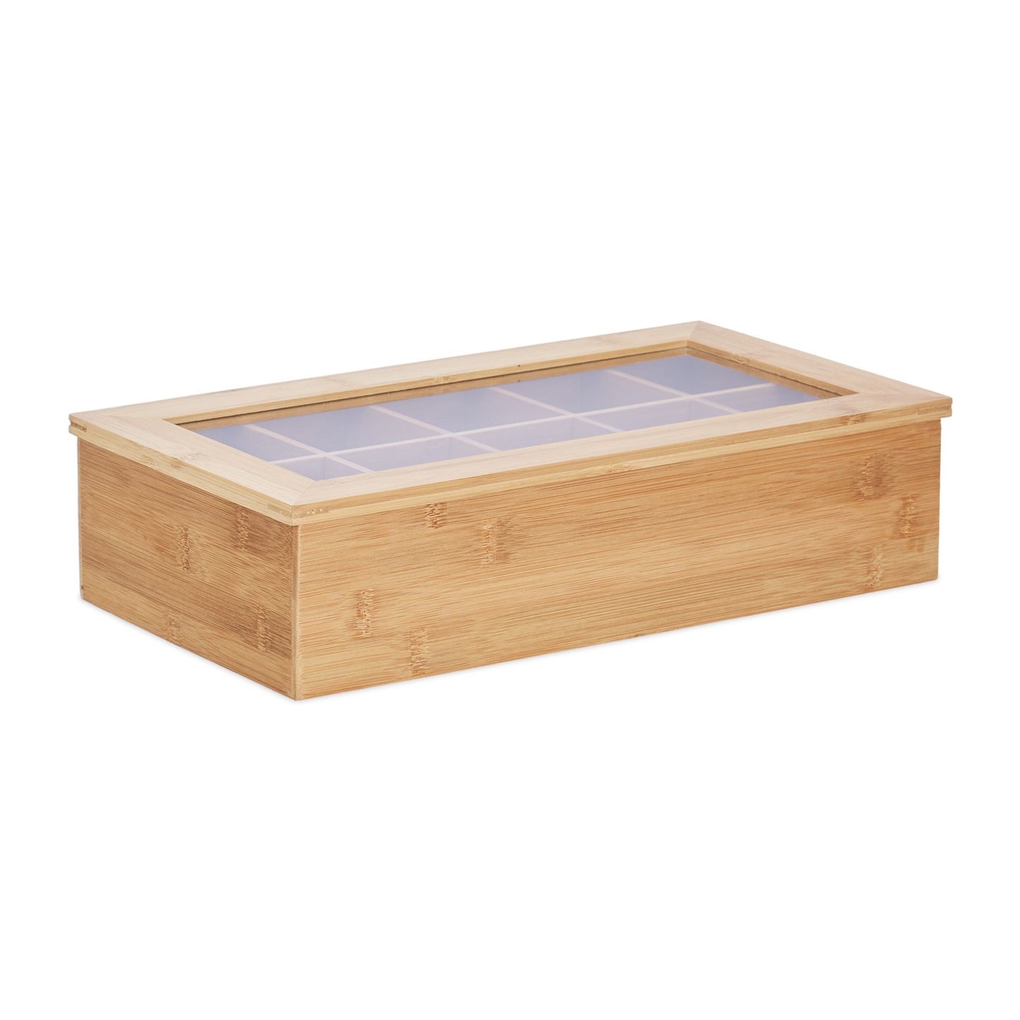 Tea box in bamboo 10 compartments