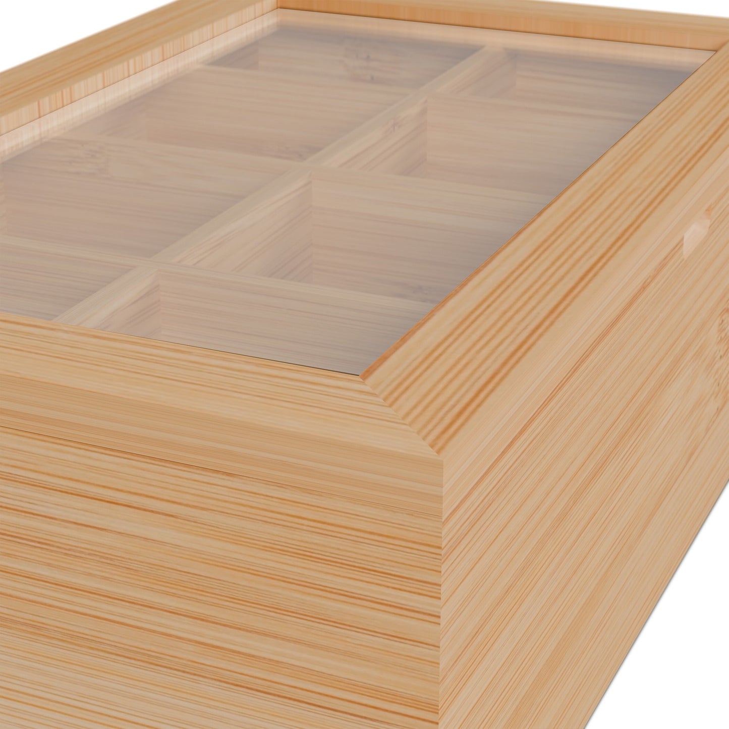 Tea box with 8 compartments