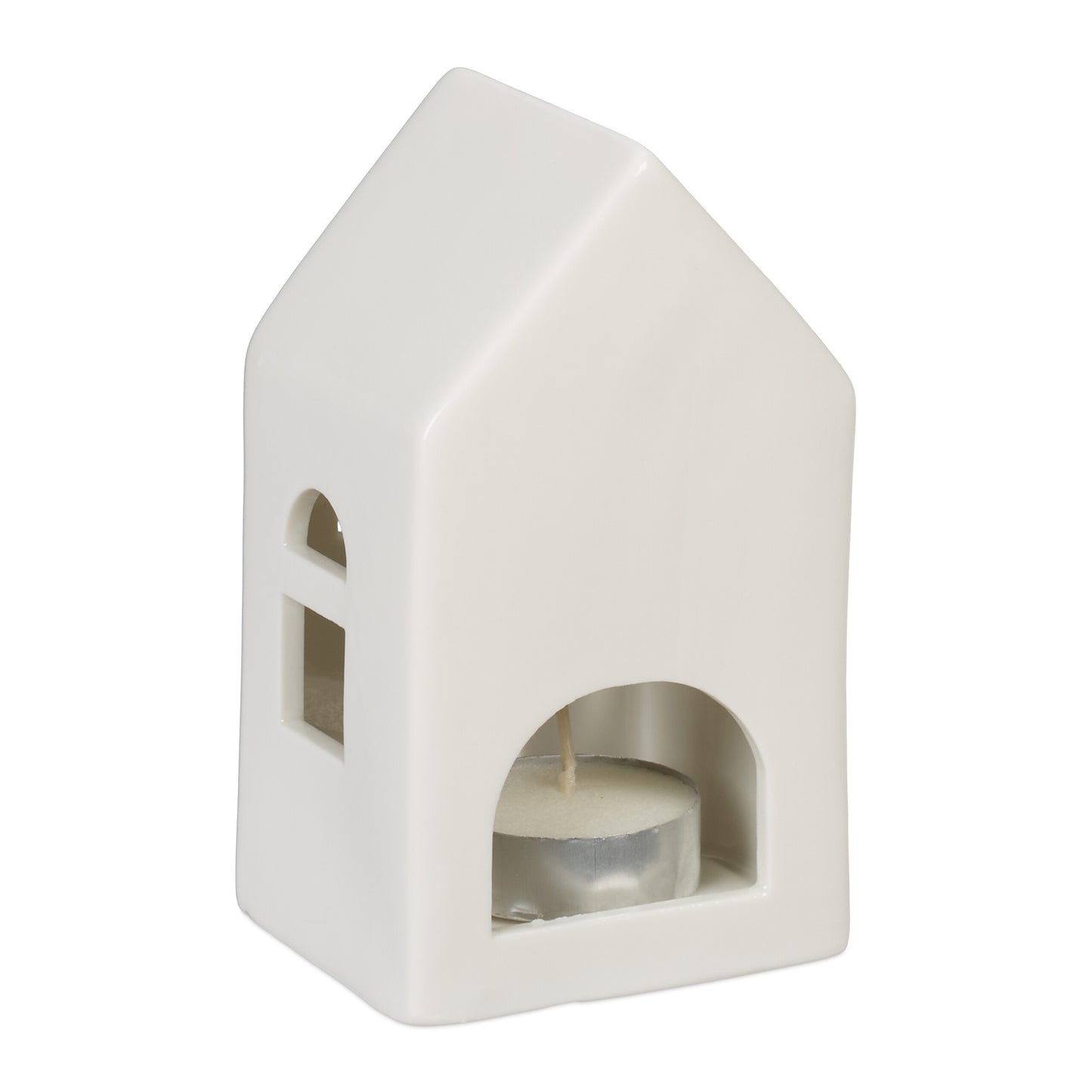 Tea house in white ceramic
