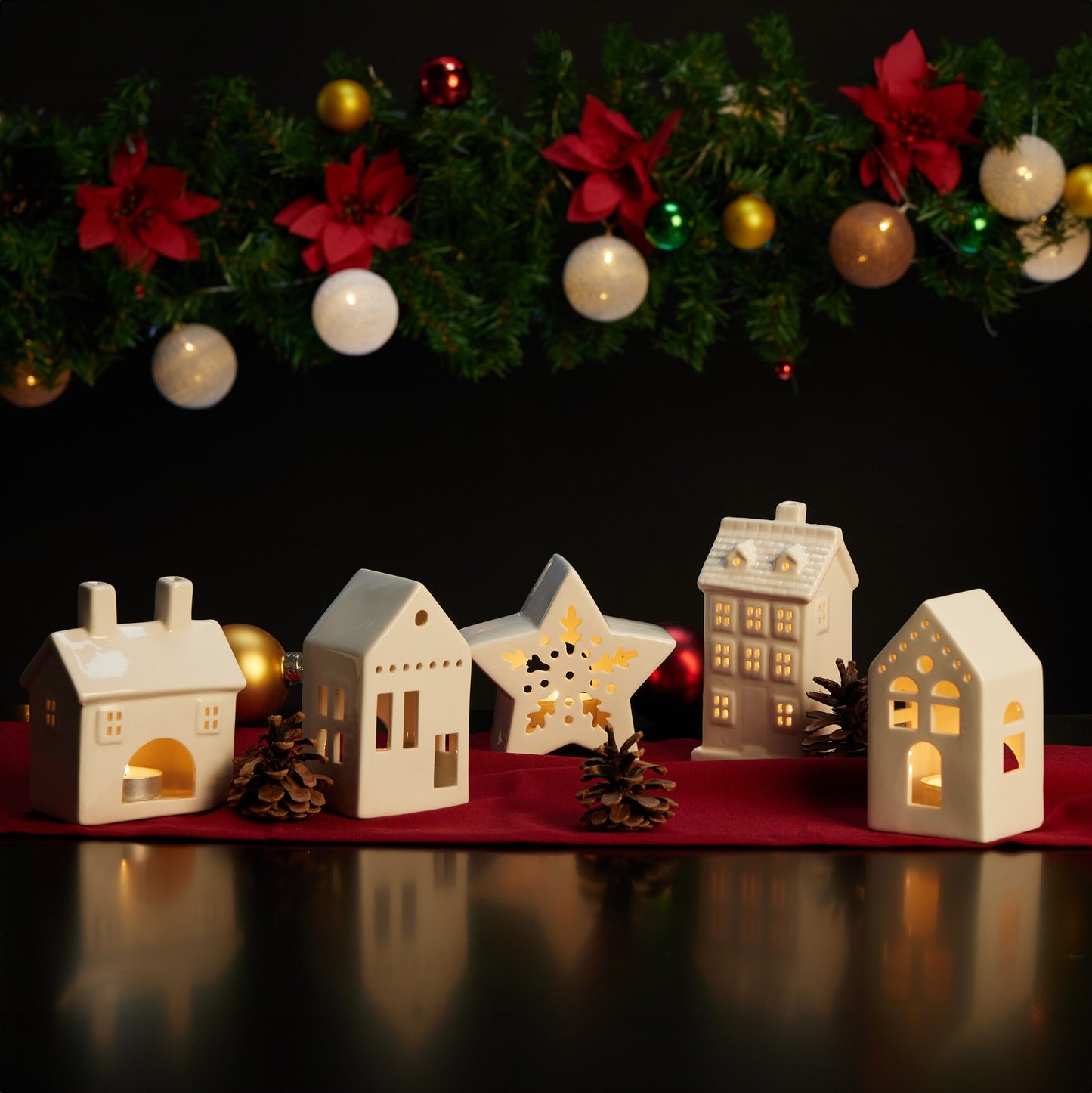 Tea house in white ceramic