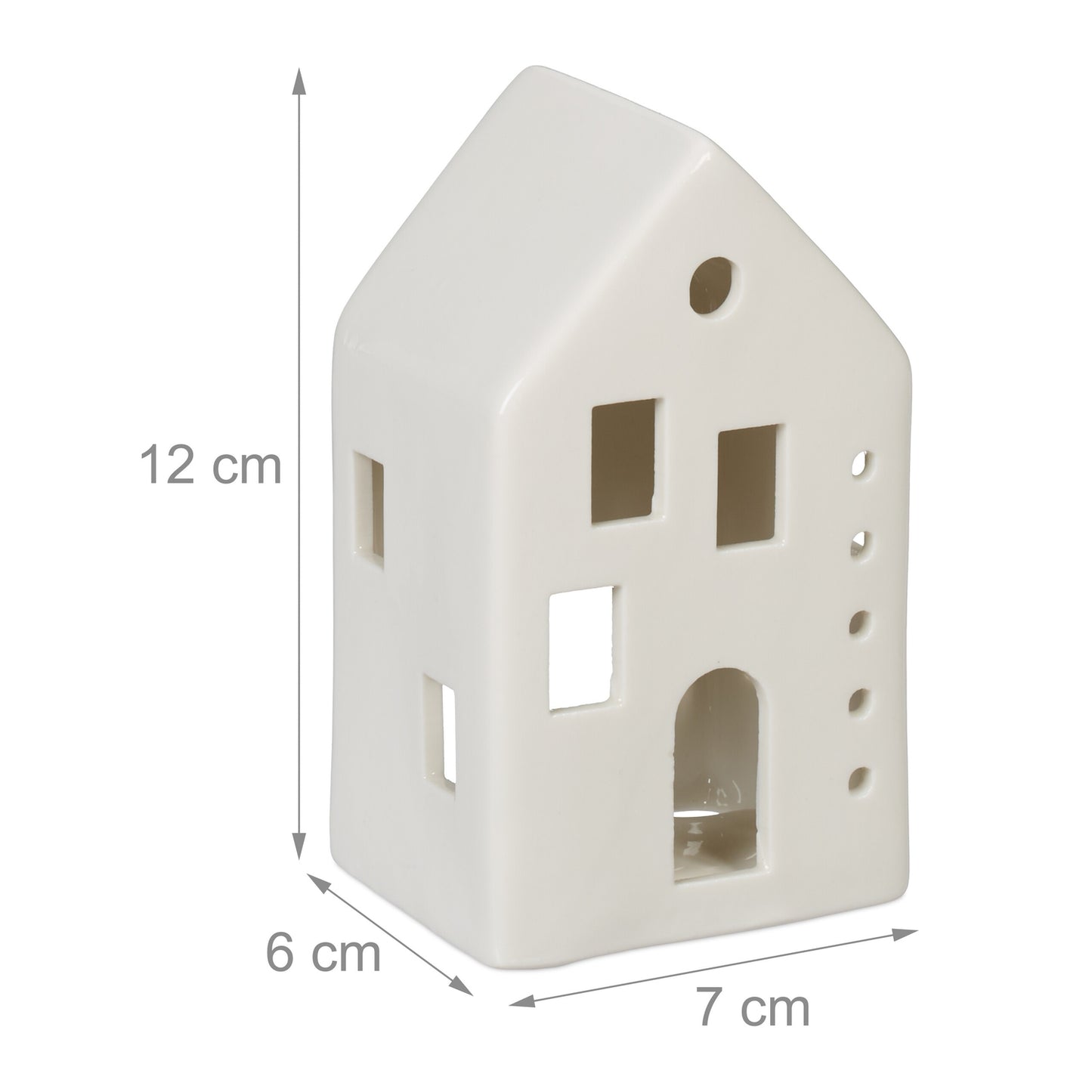 Tea house in white ceramic