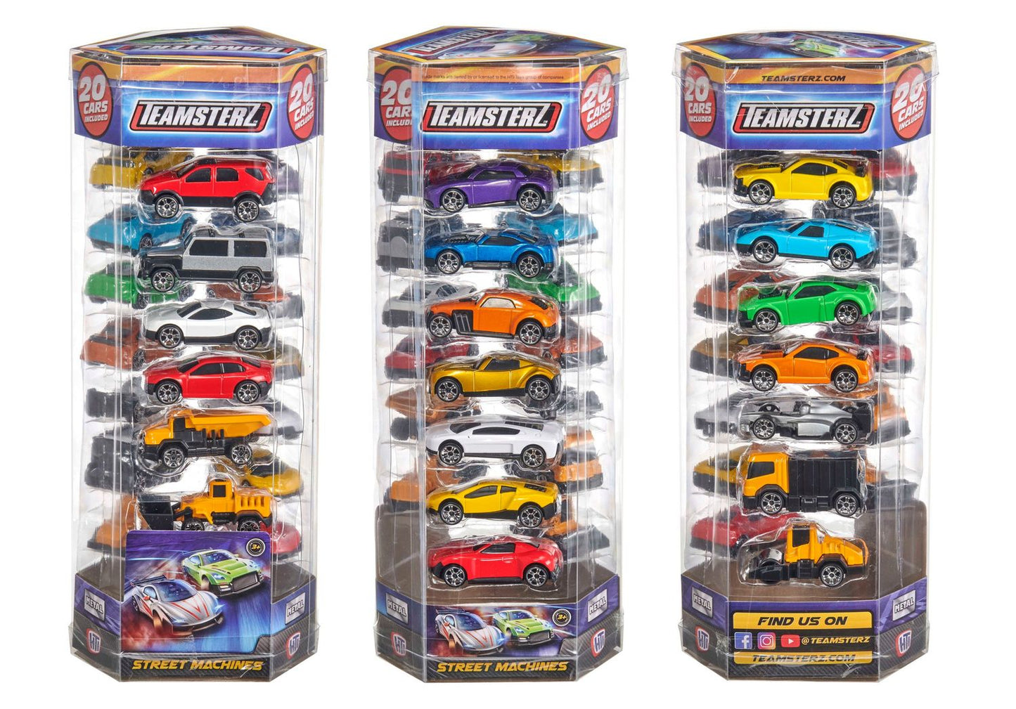 Teamsterz Die-Cast Cars Models Set, 7Cm, 20Pcs