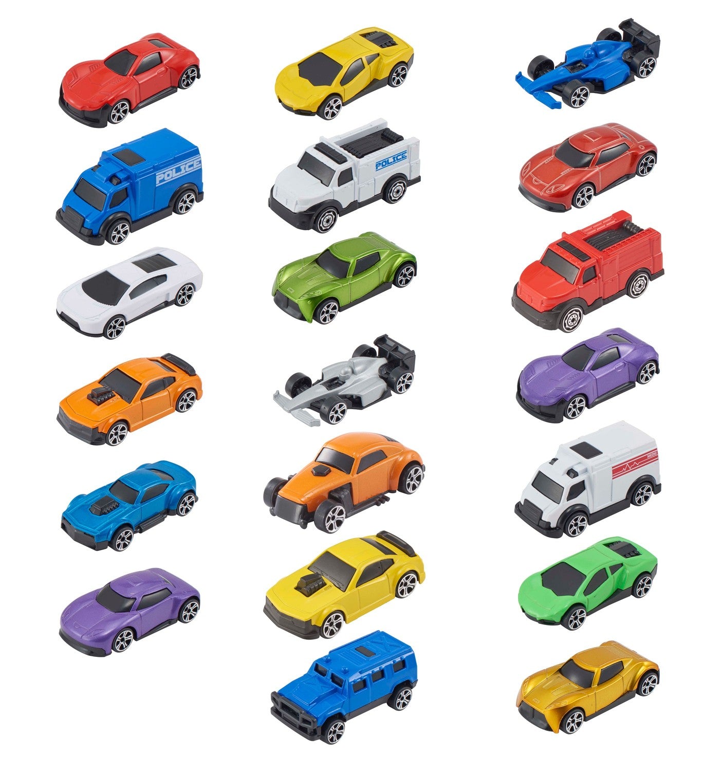 Teamsterz Die-Cast Cars Models Set, 7Cm, 20Pcs