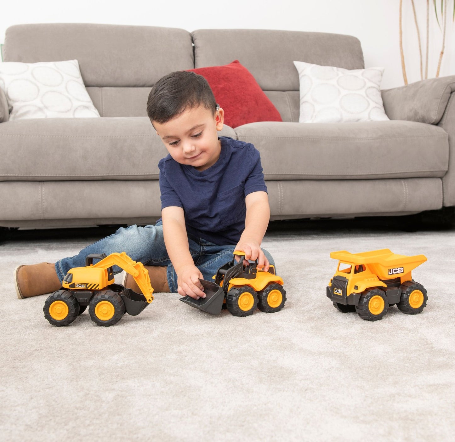 Teamsterz Jcb Trucks Set, 3Pcs, 18Cm