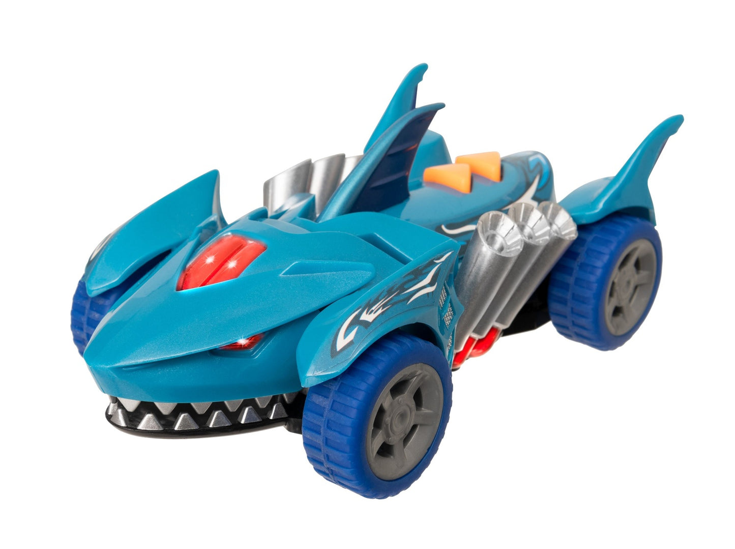 Teamsterz Mighty Machine Shark Car With Light And Sound, 12,5 Cm