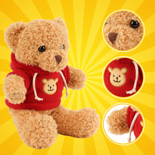 Teddy Bear 30cm, Soft Plush Toy for Kids, Light Brown