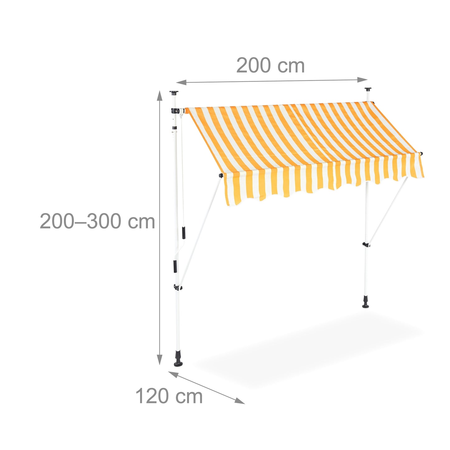 Telescopic roof Yellow/White
