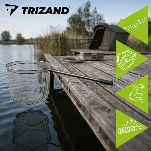 Telescopic Fishing Landing Net, 335cm, Deep Basket 48cm
