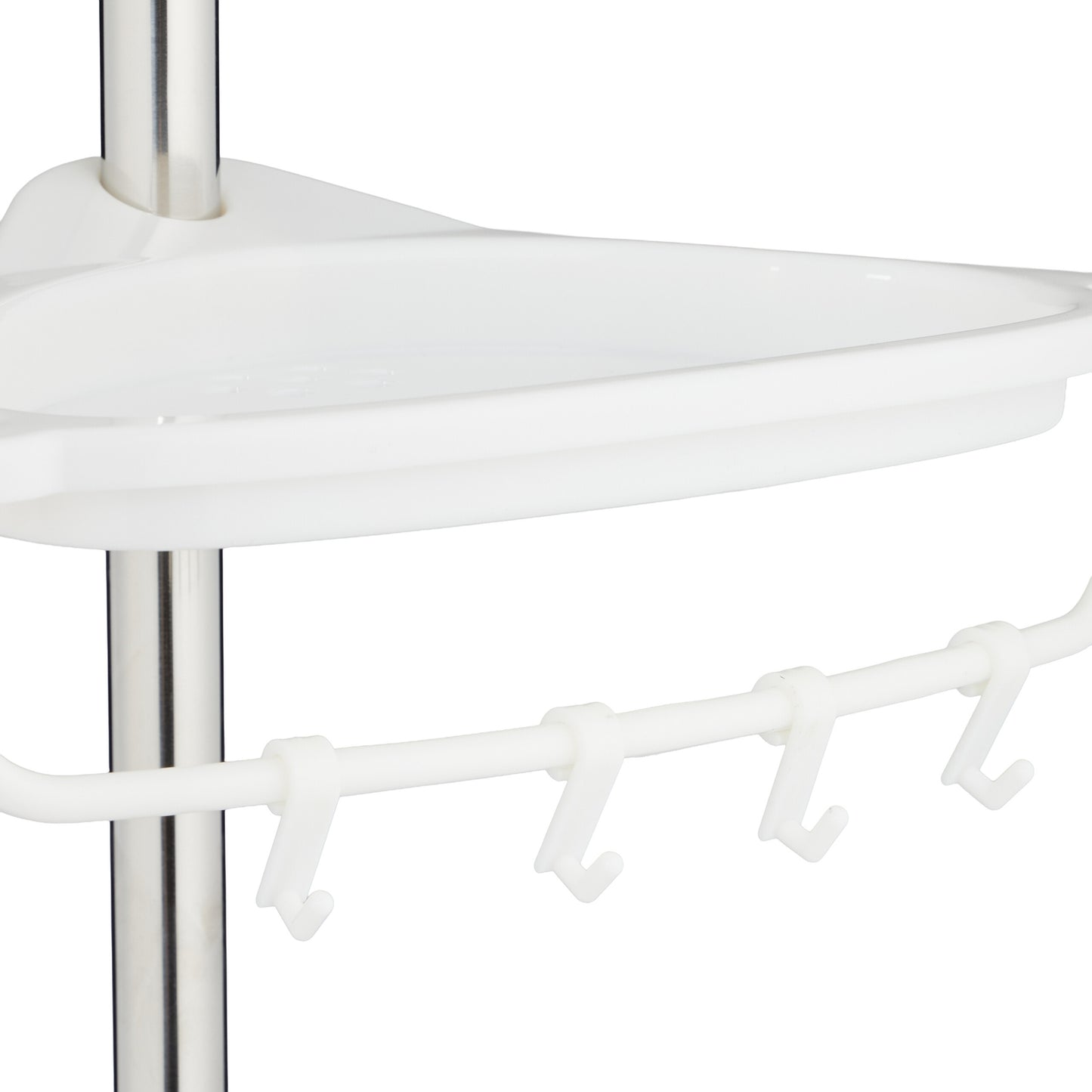 Telescopic Shower Caddy, Height-Adjustable with 4 Baskets