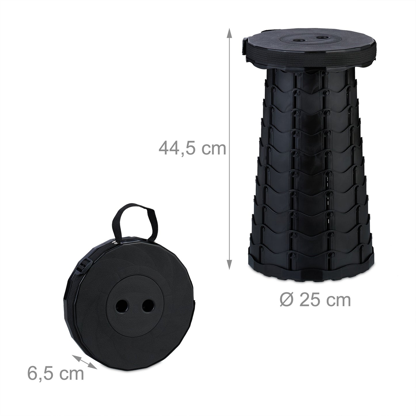 Telescopic camping chair