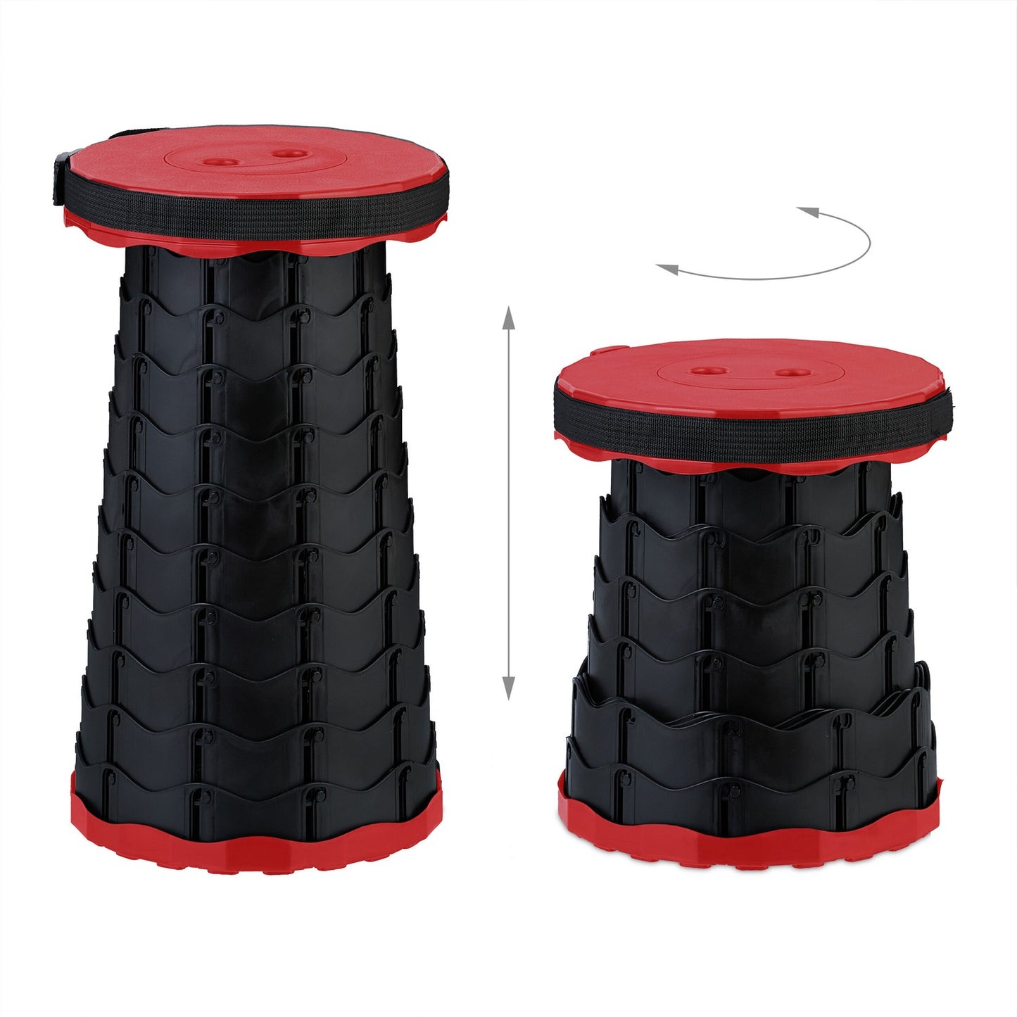 Telescopic camping chair