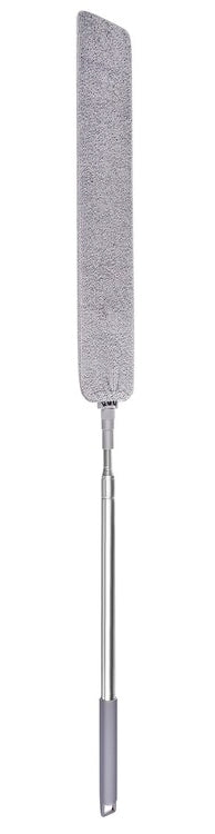 Telescopic dust brush with two attachments