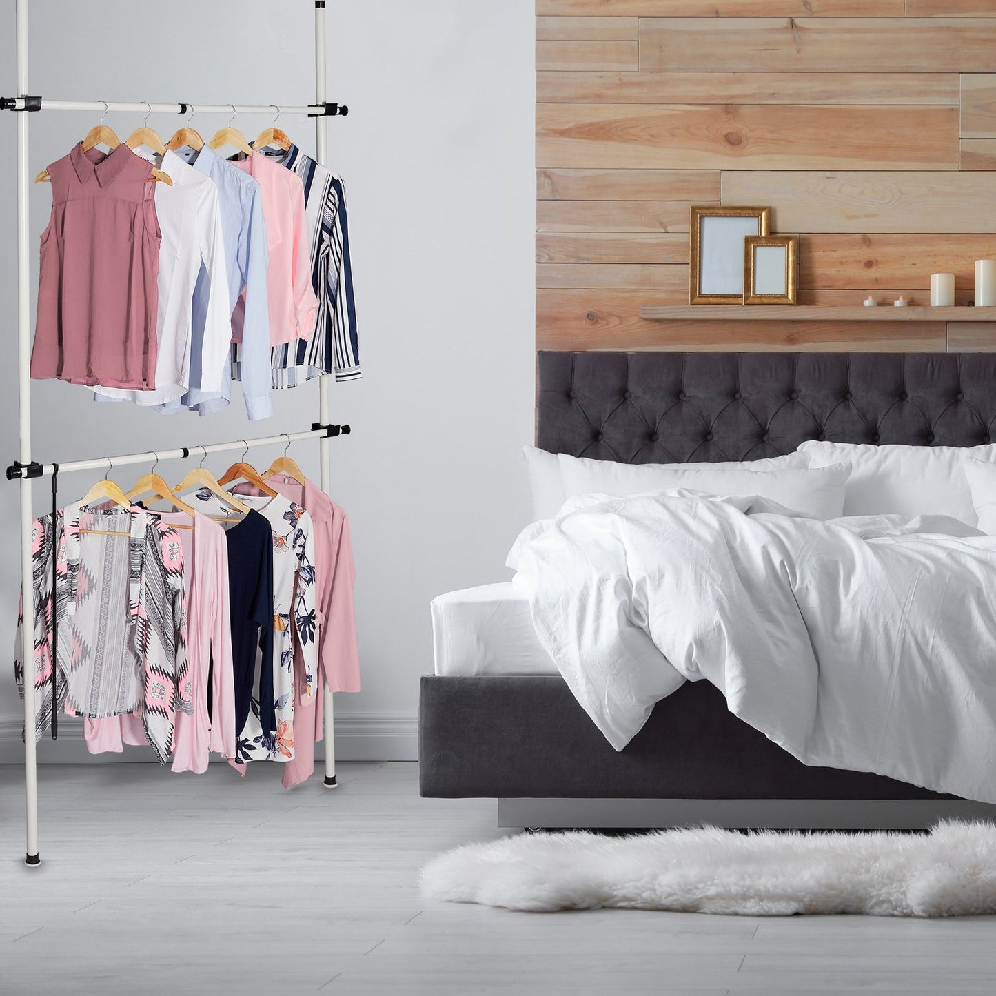 Telescopic open closet
