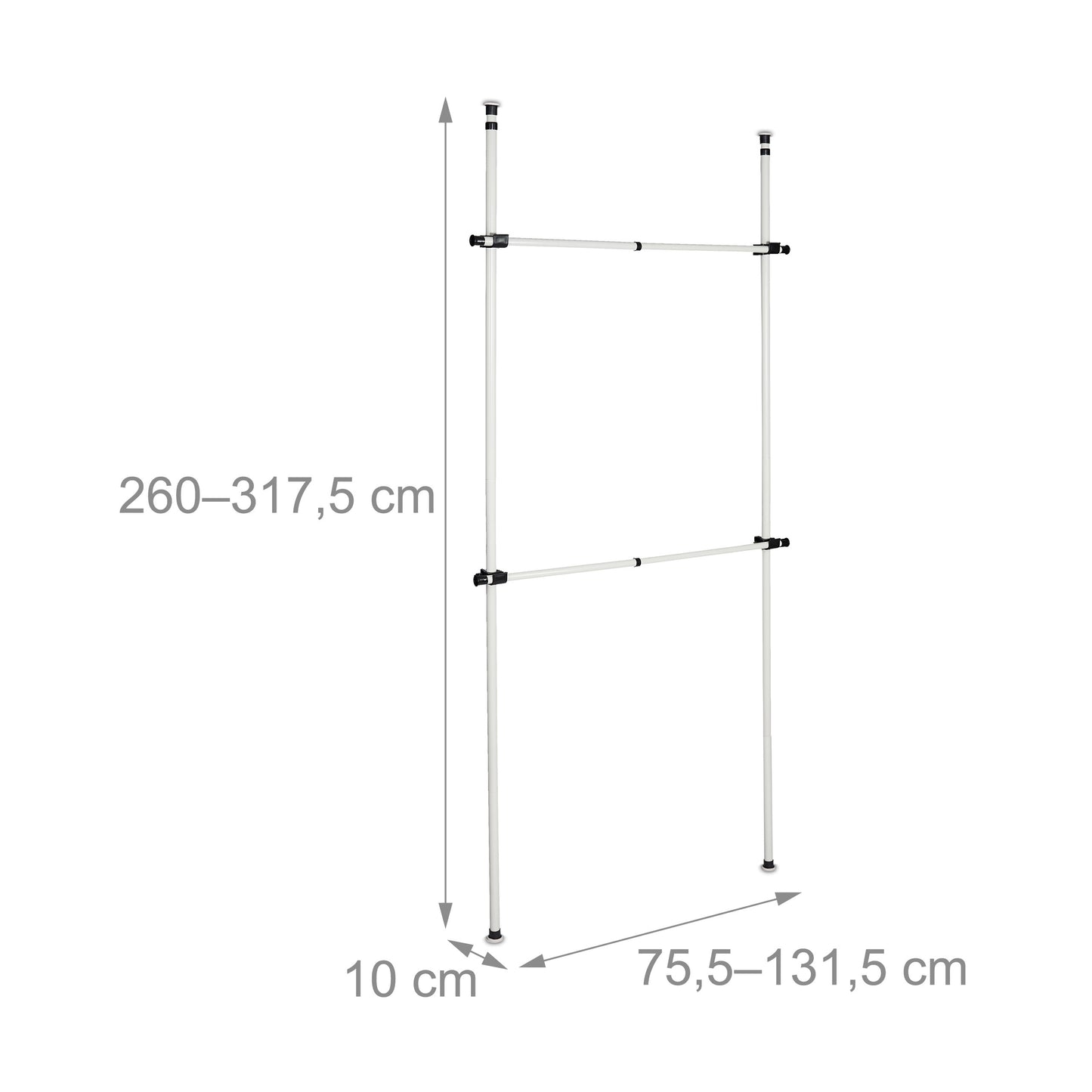 Telescopic open closet
