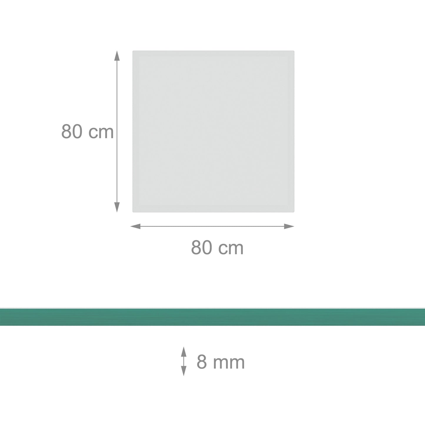 Tempered Safety Glass Table Top – Heat & Impact Resistant