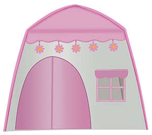 Tent for children HOUSE + lamps