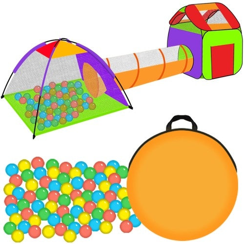 Tent for children HOUSE + tunnel + 200 balls