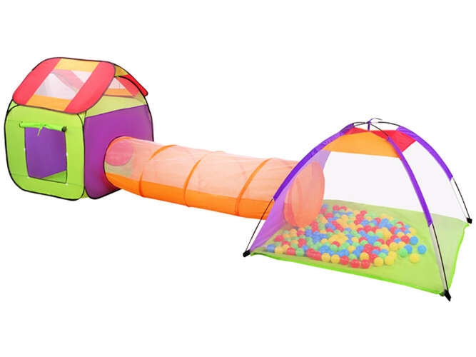 Tent for children HOUSE + tunnel + 200 balls