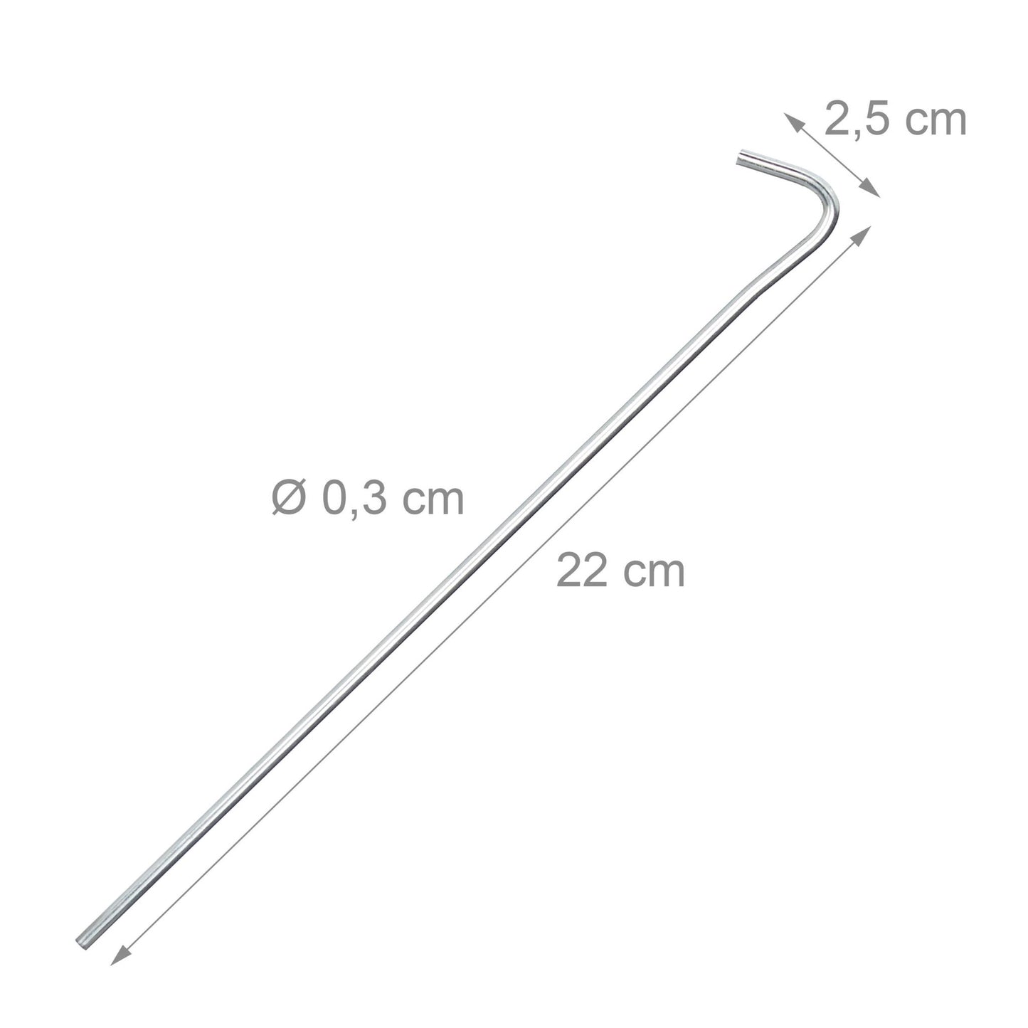 Tent peg Steel set of 20