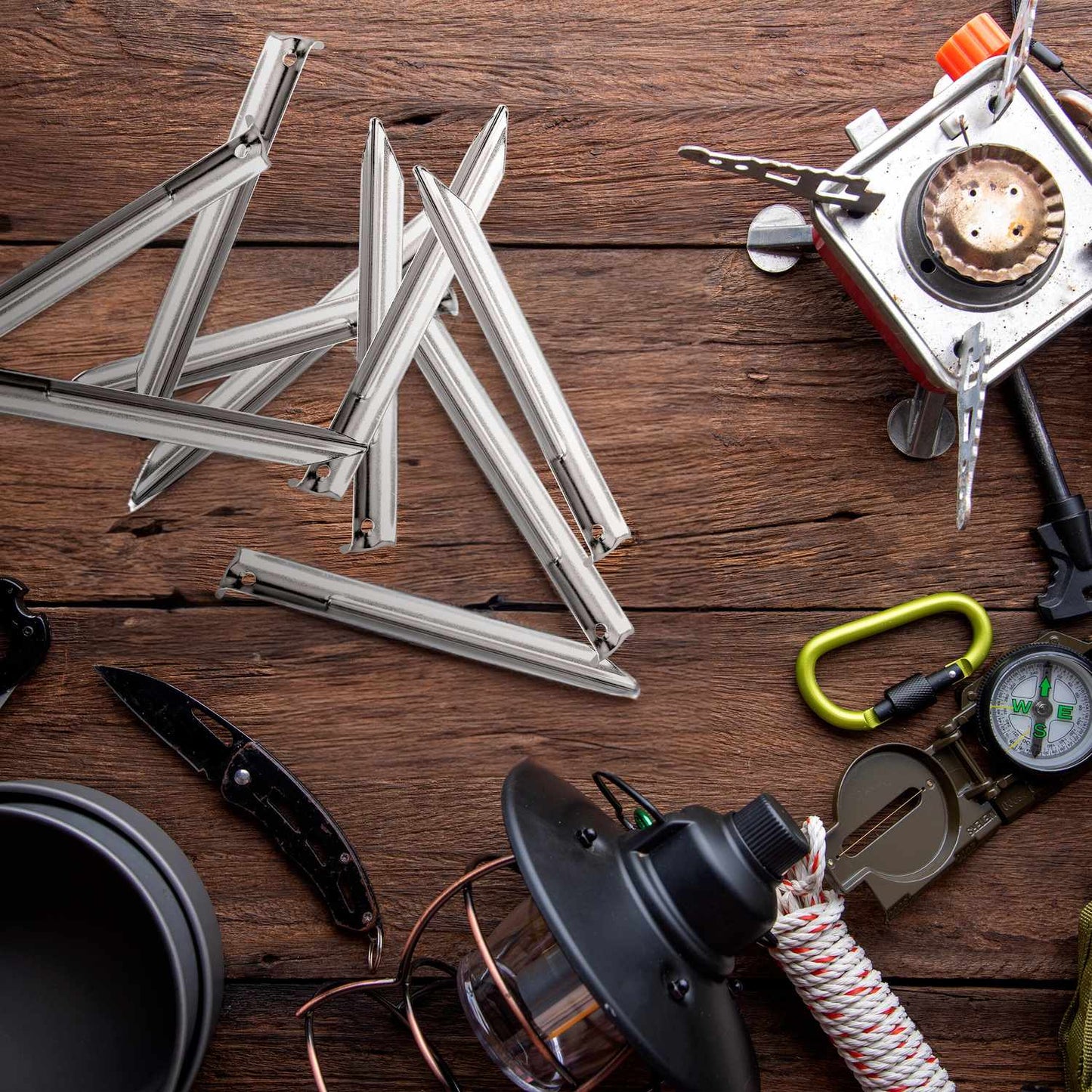 Tent pegs in a set of 50