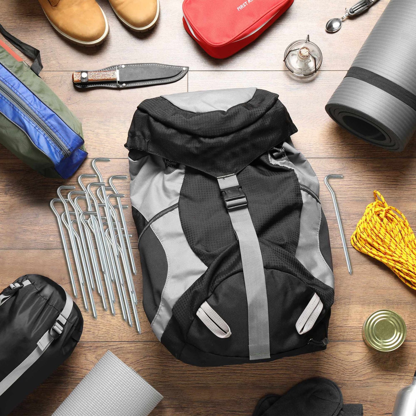 Tent pegs round set of 24 pcs