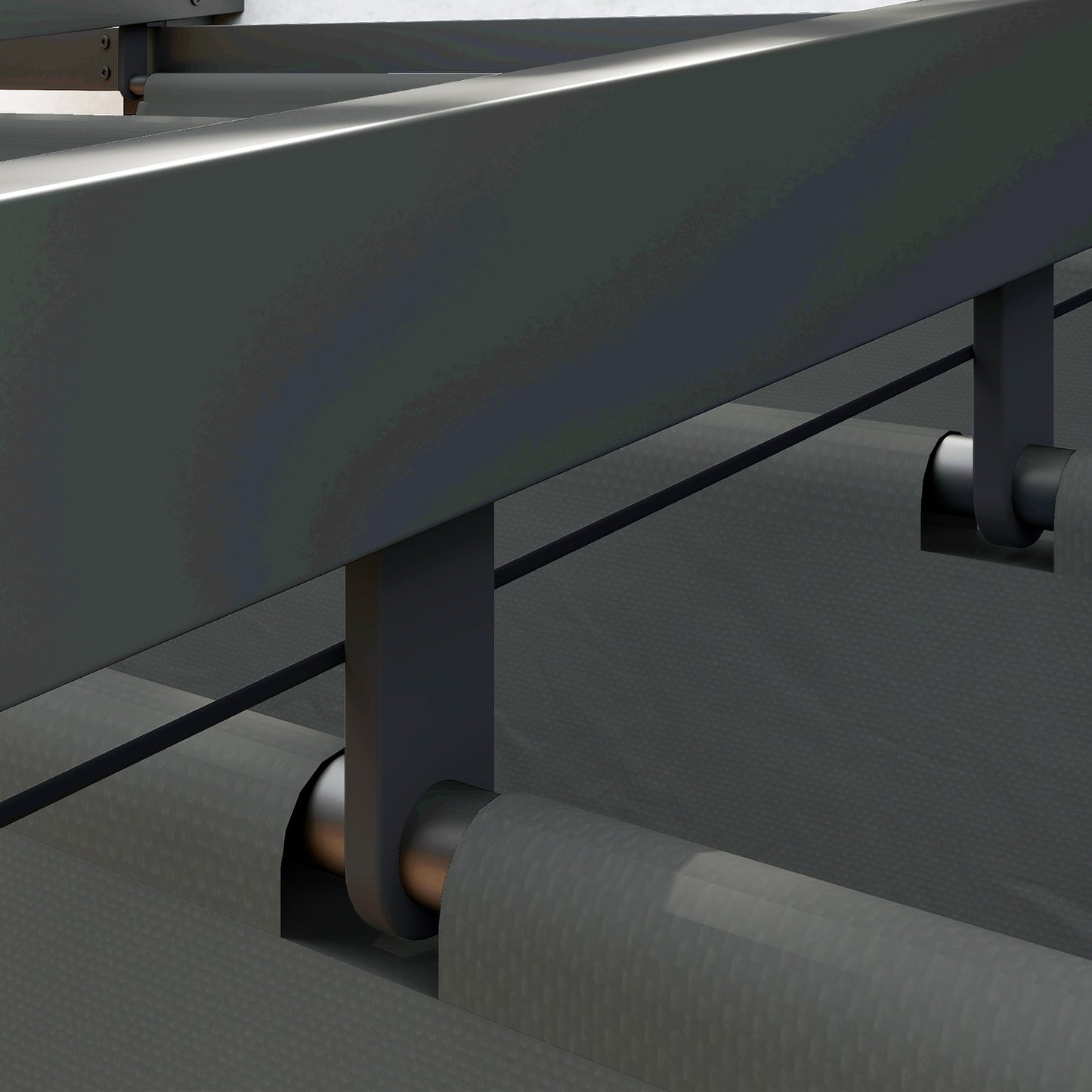 Adjustable aluminum pergola, 3x3m, dark gray sun protection
