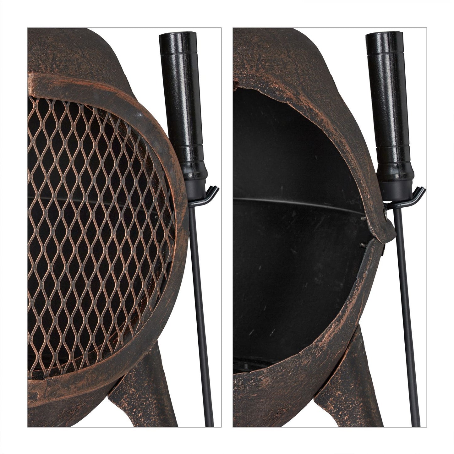 Terrace stove in cast iron