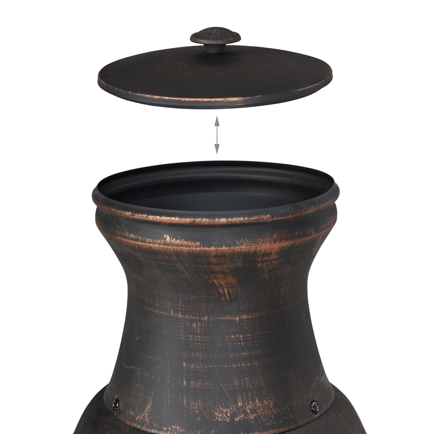 Terrace stove in cast iron
