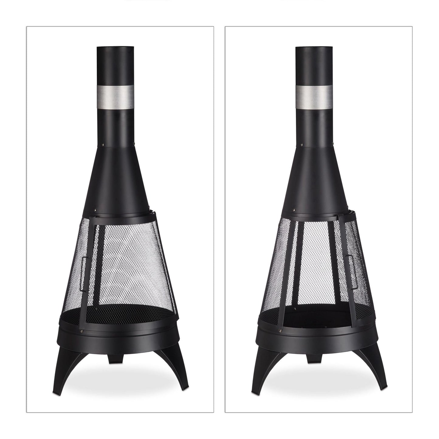 Terrace stove with spark protection