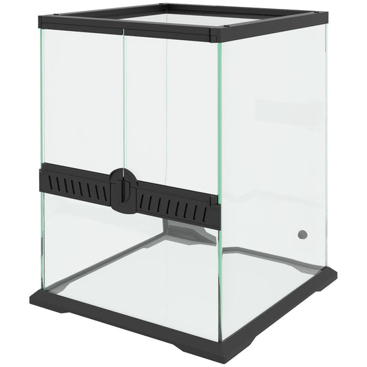 Glass terrarium for reptiles, escape-proof, 120L, 45x45x60cm