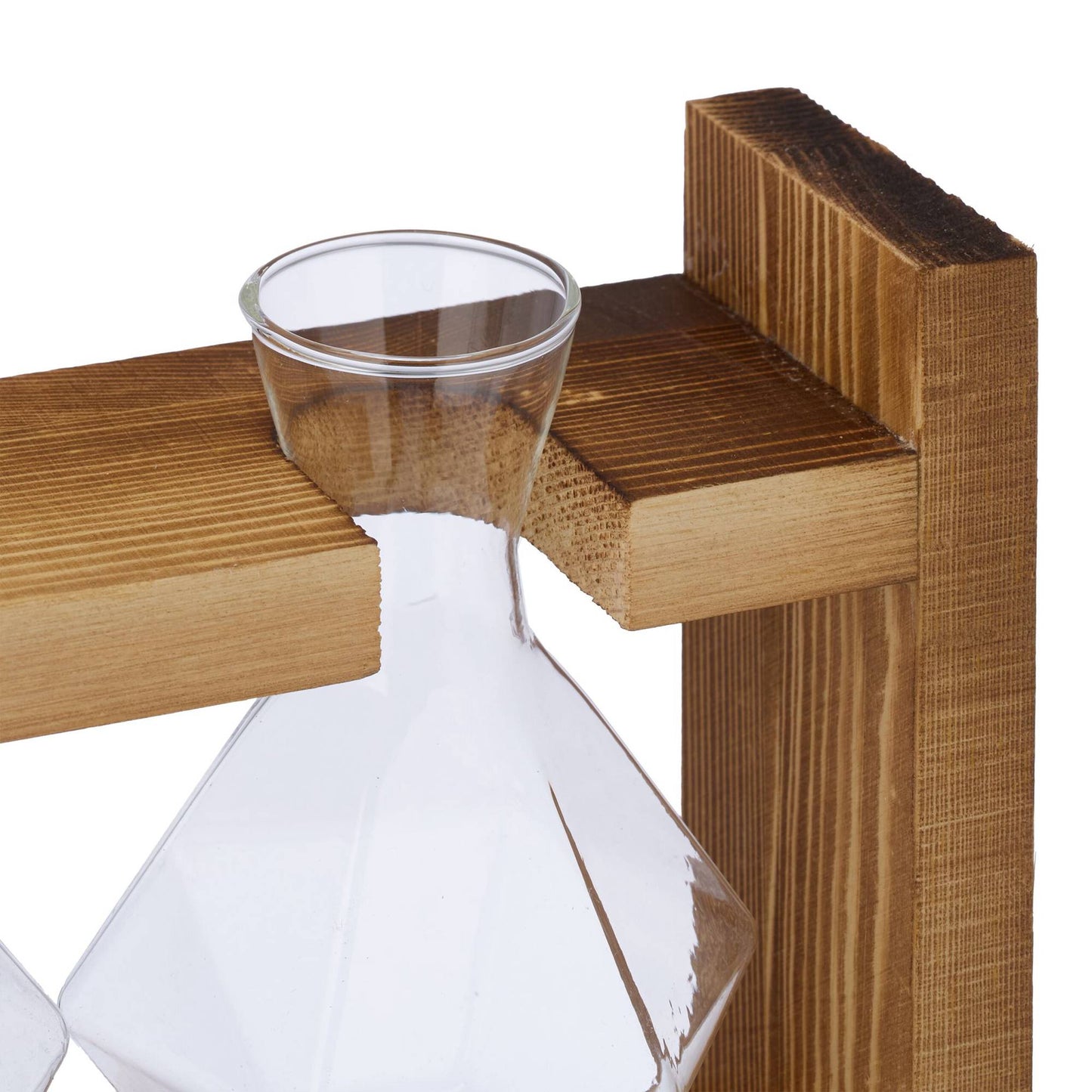 Test tube vase with stand