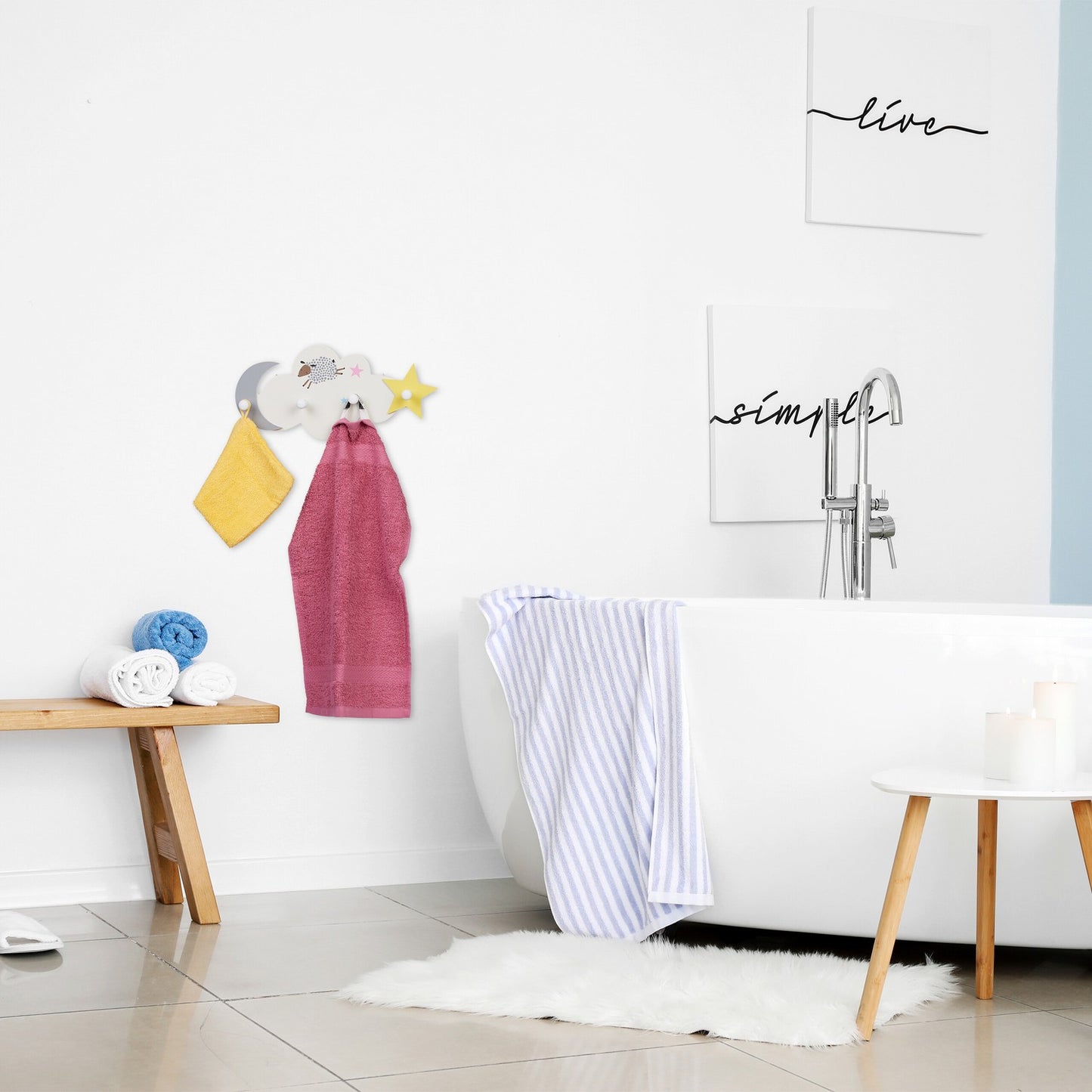 The children's wardrobe cloud-moon-star