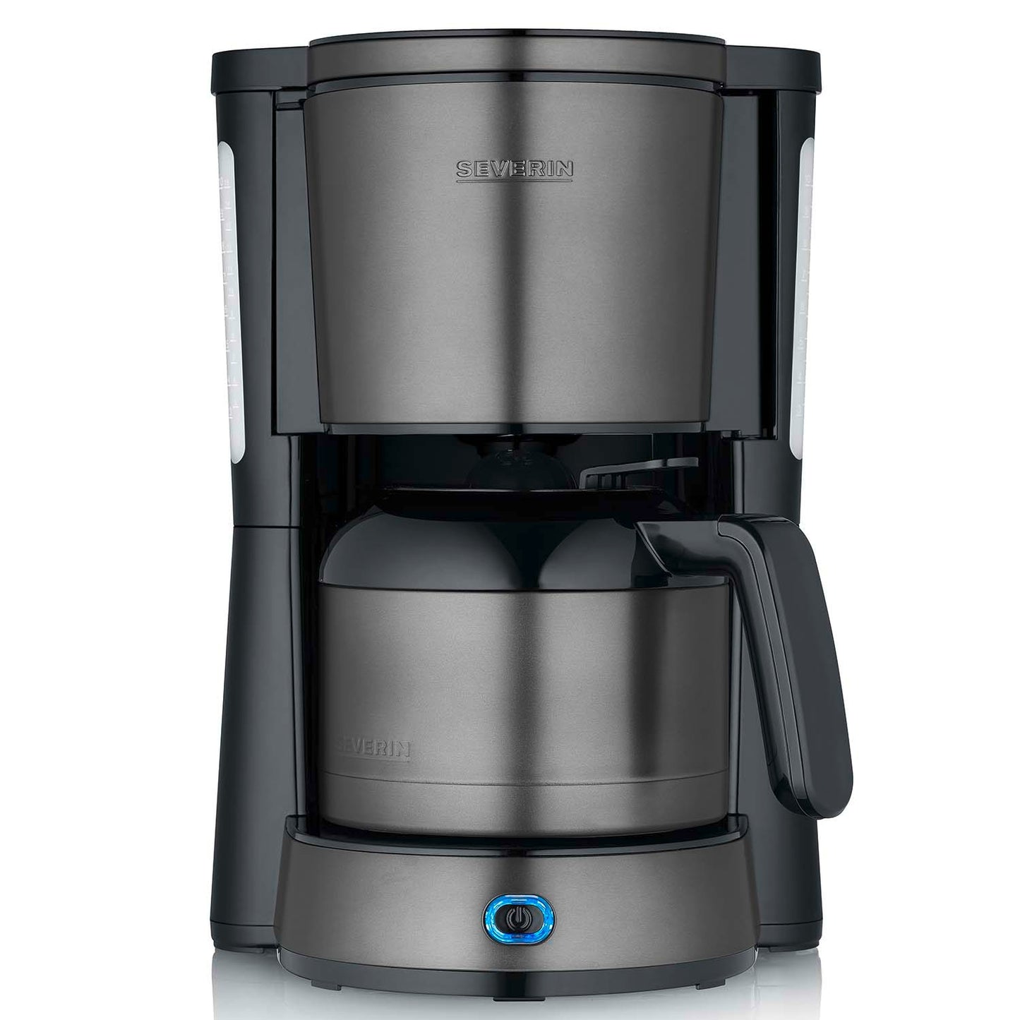 Thermal Coffee Maker, Dark Inox, 1000W Capacity