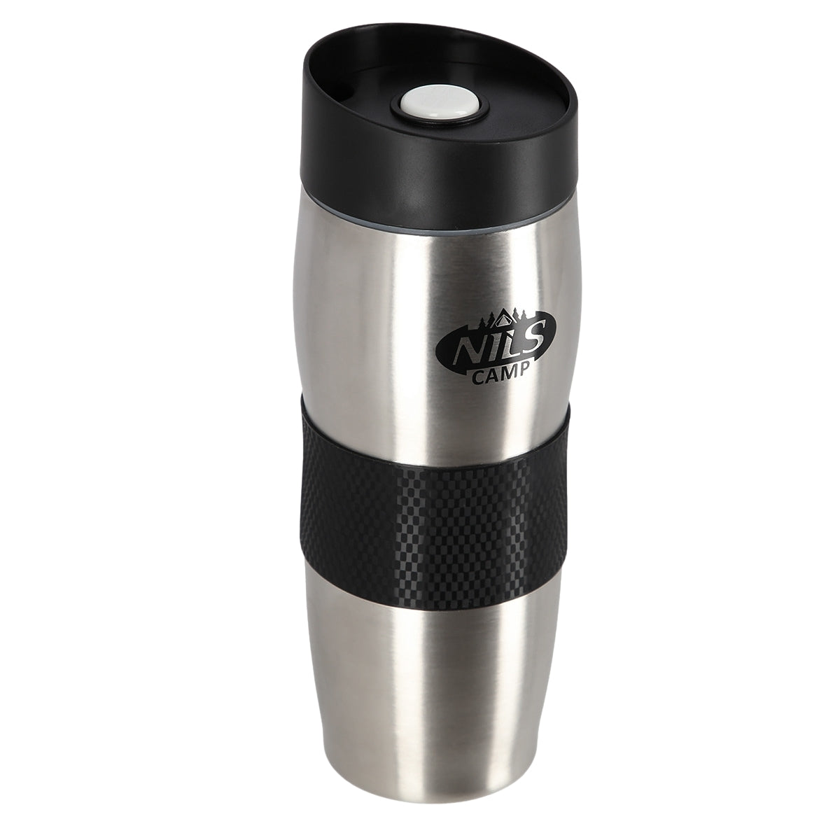 Thermal Cup, Black-Silver, Insulated, Portable