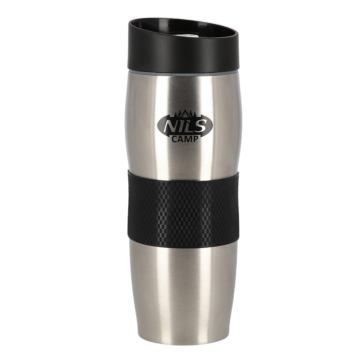 Thermal Cup, Black-Silver, Insulated, Portable