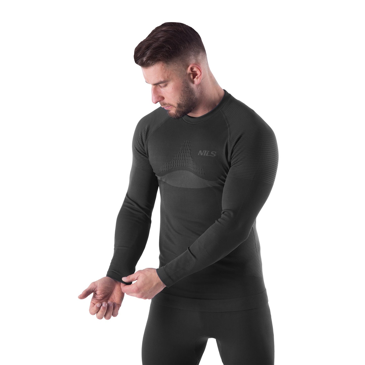 Thermoactive Underwear Set, Black, Men's L/XL